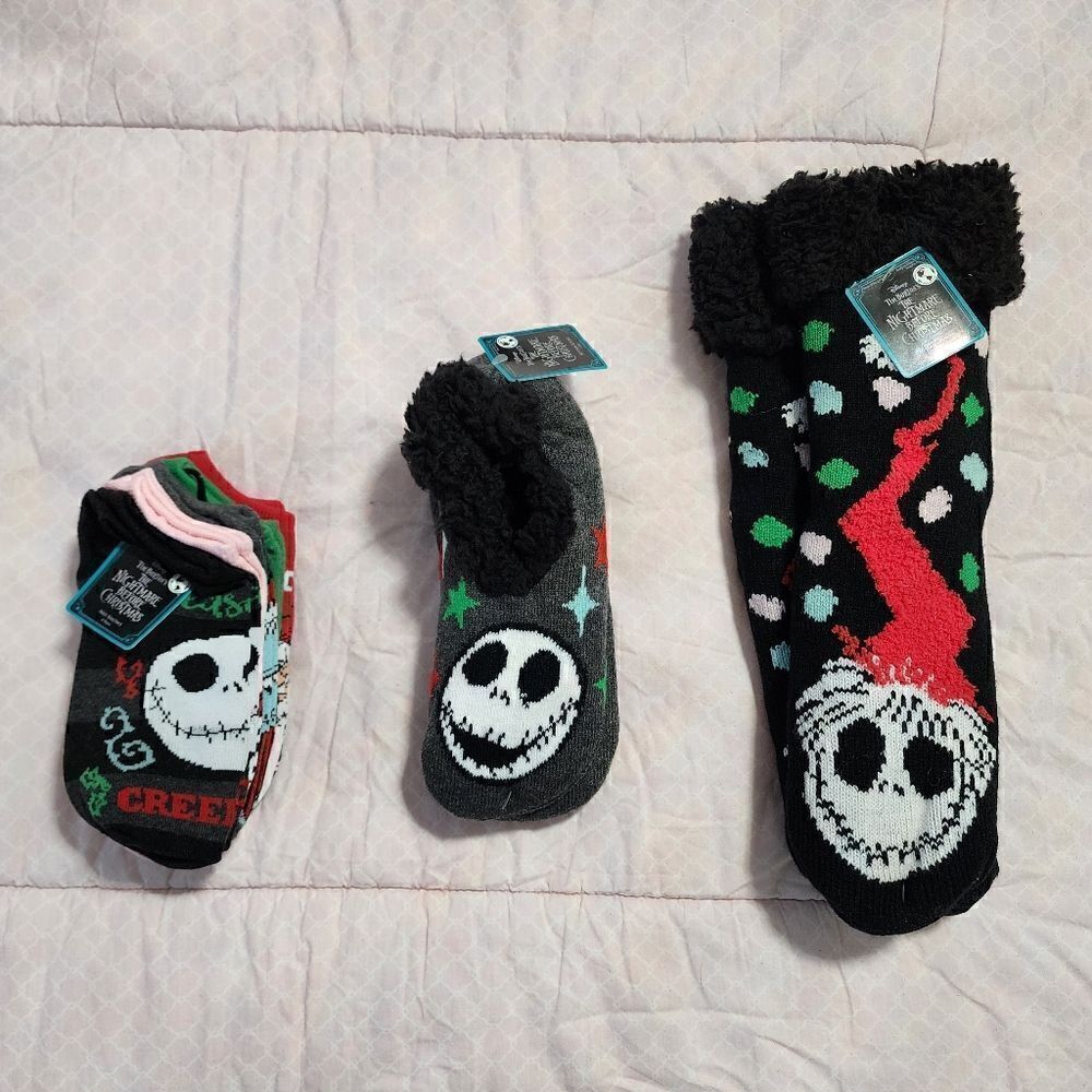 Nwt Disney The Nightmare before Christmas socks bundle, one size